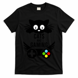 Cats And Gaming Funny Cat Lover Video Games T-Shirt