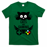 Cats And Gaming Funny Cat Lover Video Games T-Shirt