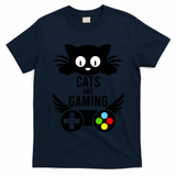 Cats And Gaming Funny Cat Lover Video Games T-Shirt