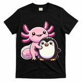Cute Axolotl Hugging Penguin T-Shirt