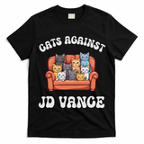 Cats Against Jd Vance Childless Cat Lady Couch Liberal Vote T-Shirt