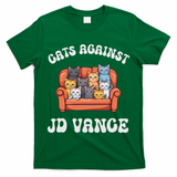 Cats Against Jd Vance Childless Cat Lady Couch Liberal Vote T-Shirt