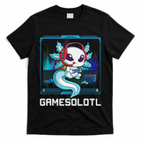 Cute Axolotl Lover Gamesalotl Gaming Axolotl T-Shirt