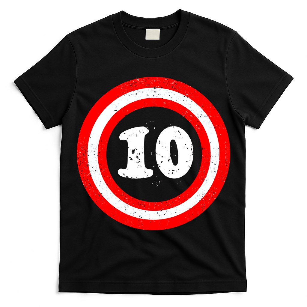 Captain 10th Birthday T-Shirt
