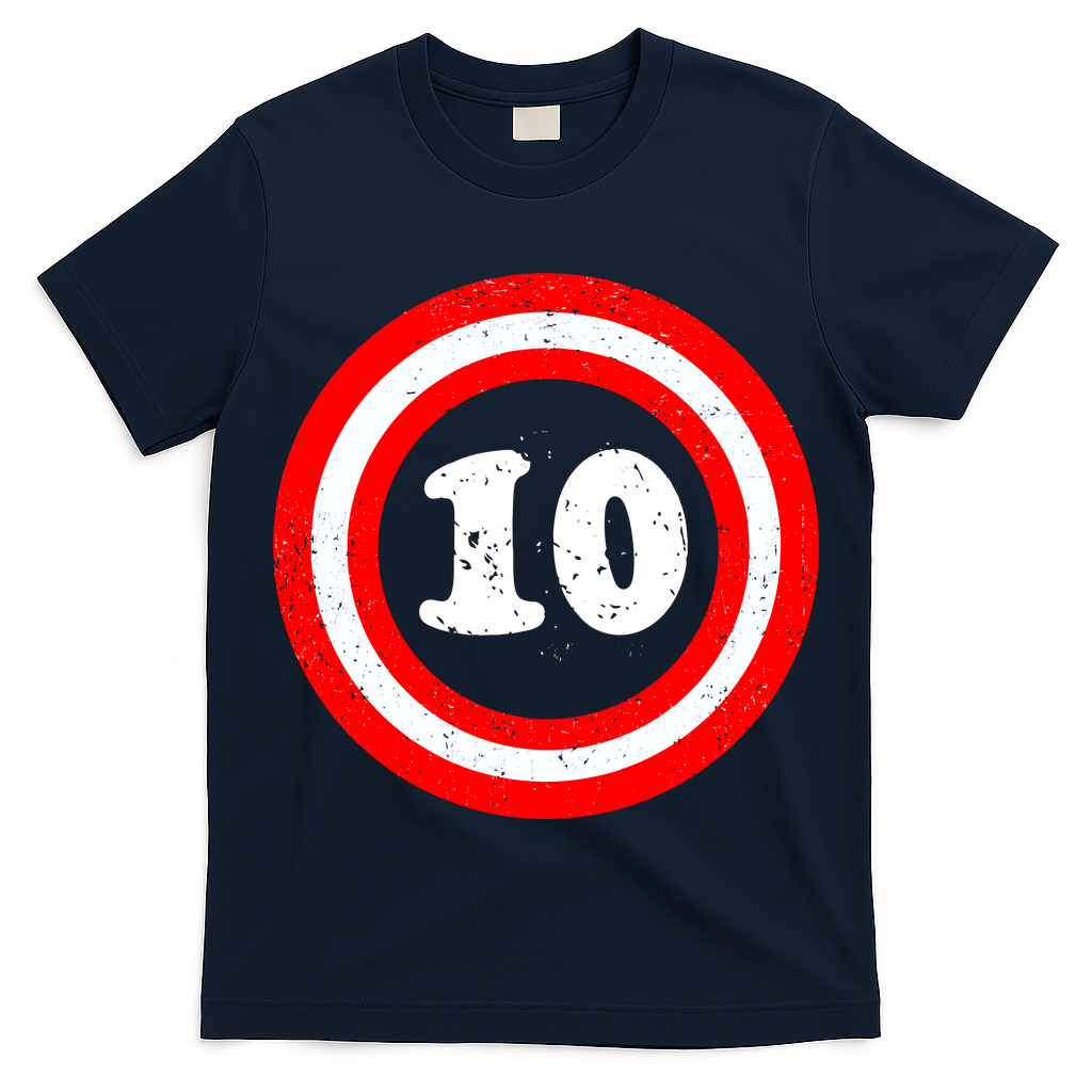 Captain 10th Birthday T-Shirt