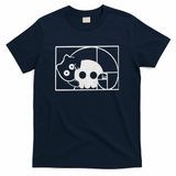 Cat and Skull Fibonacci - Navy