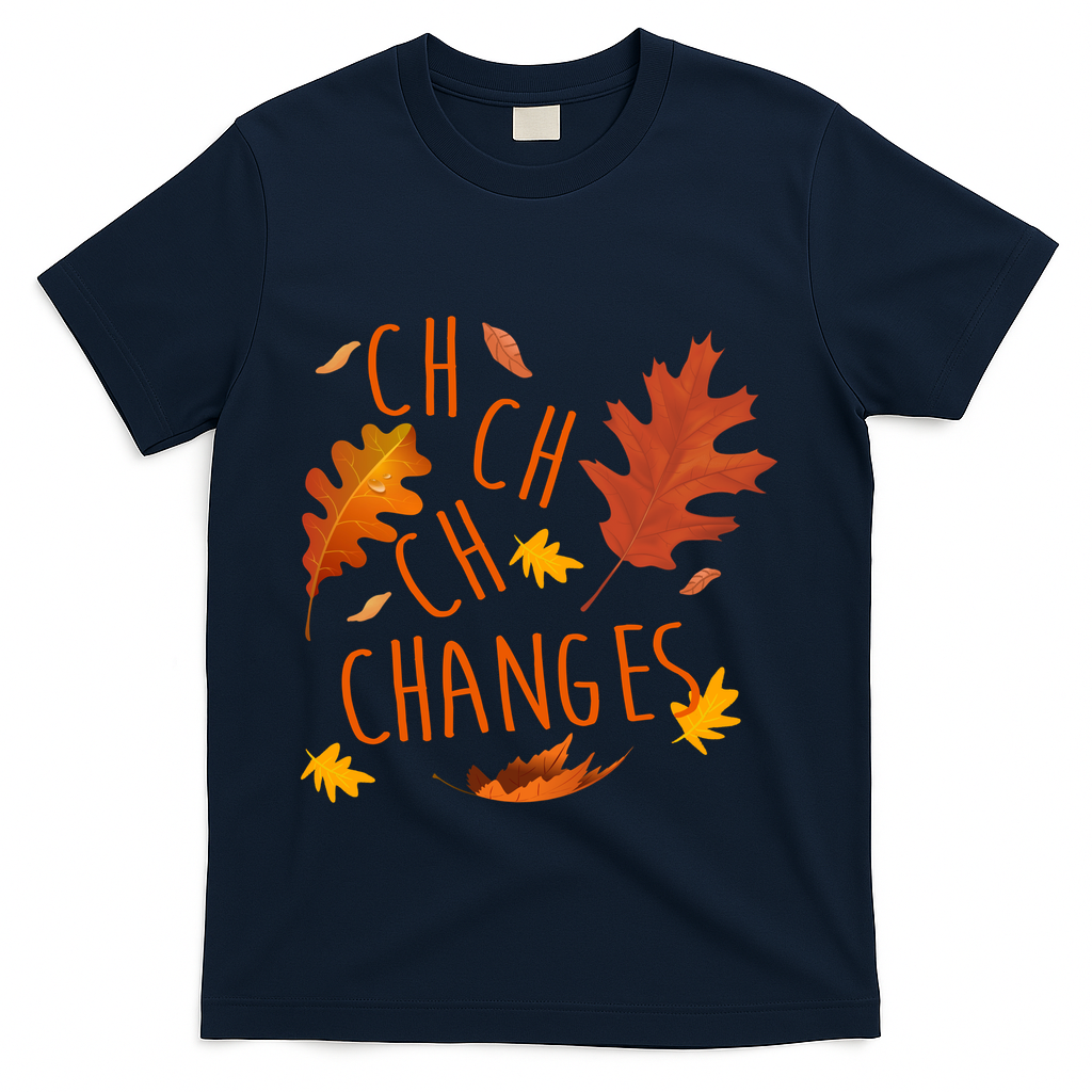 Changes Autumn Season T-Shirt - Navy