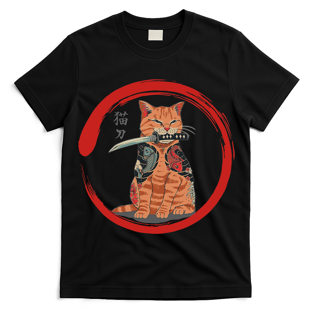 Samurai Cattana Emblem T-Shirt
