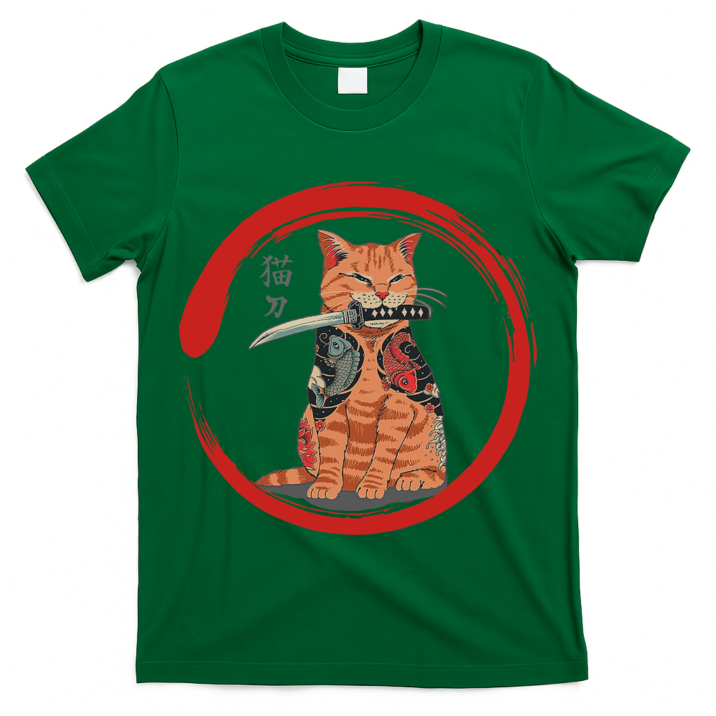 Samurai Cattana Emblem T-Shirt
