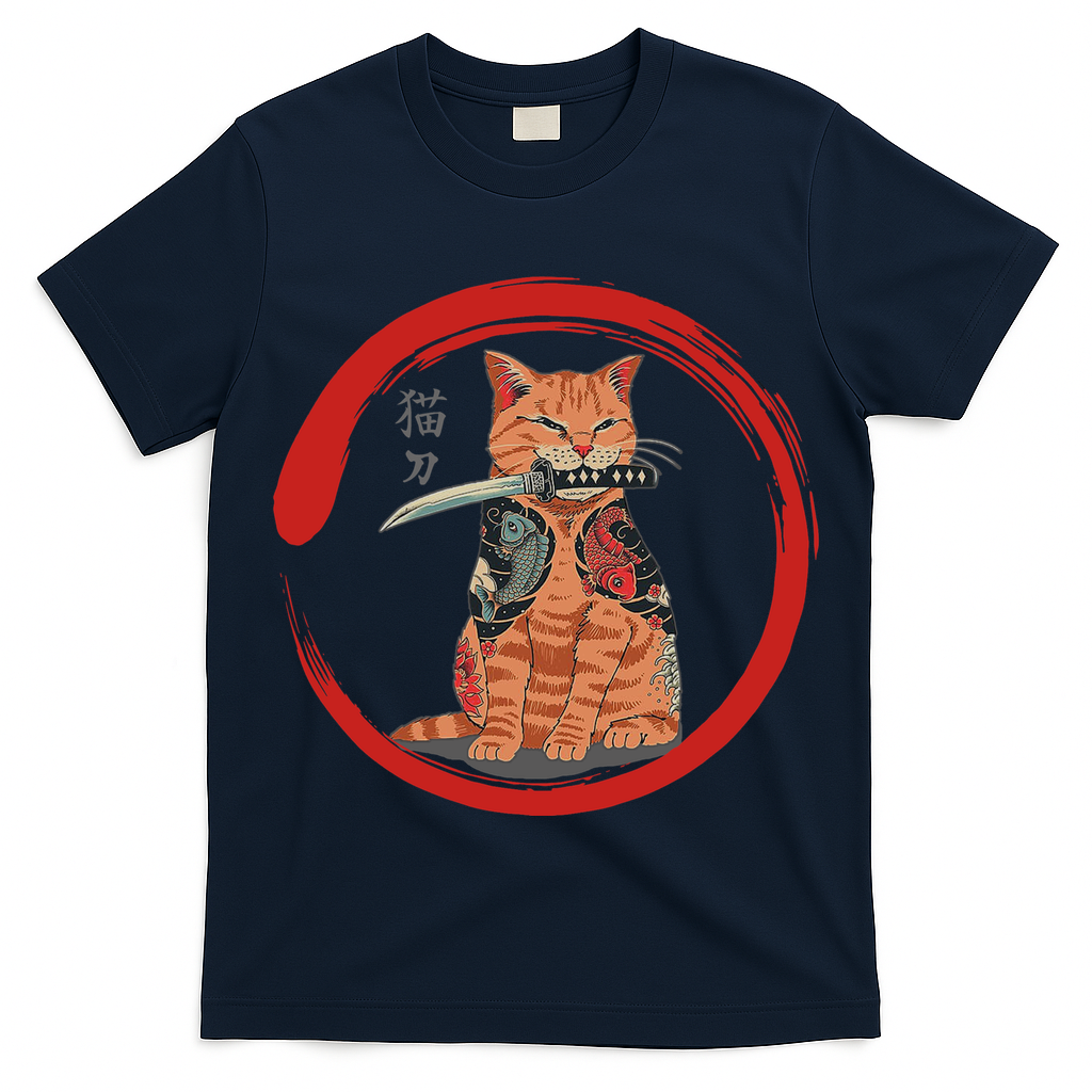 Samurai Cattana Emblem T-Shirt