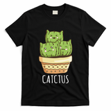 Cute Cactus Three Cats T-Shirt