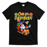Funny Christmas Cats For Everyone Santa Claus T-Shirt