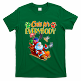 Funny Christmas Cats For Everyone Santa Claus T-Shirt