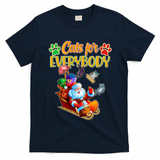Funny Christmas Cats For Everyone Santa Claus T-Shirt