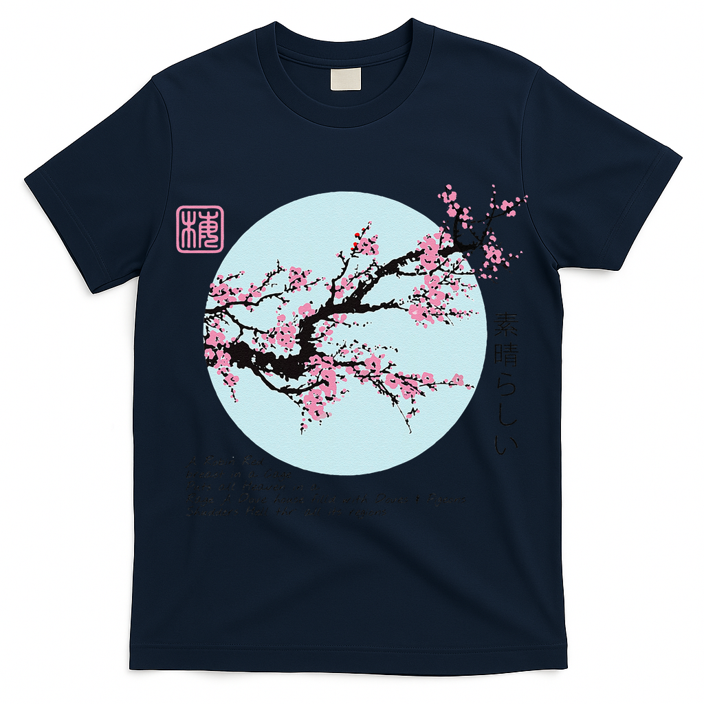 Cherry Blossom Aesthetic Japanese Harajuku T-Shirt