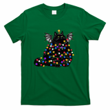 Chonky Bat Cat Christmas Tree Lights Star Version - Green