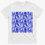Camouflage Blue Cat Army by Tobe Fonseca - White
