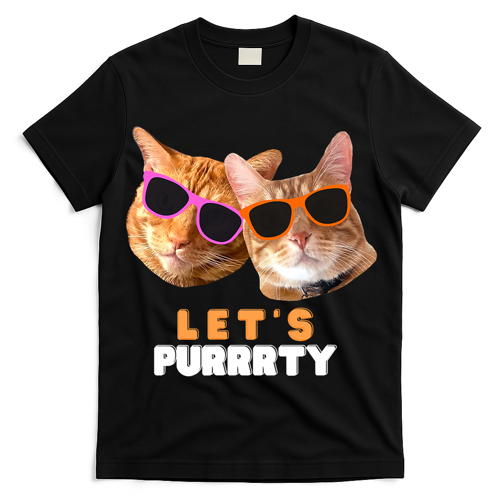 Cat Bachelorette Design Orange Cats T-Shirt