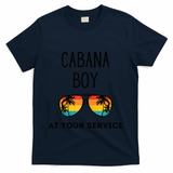 Cabana Boy Funny Summer Pool Party Bartender Bartending T-Shirt - Navy