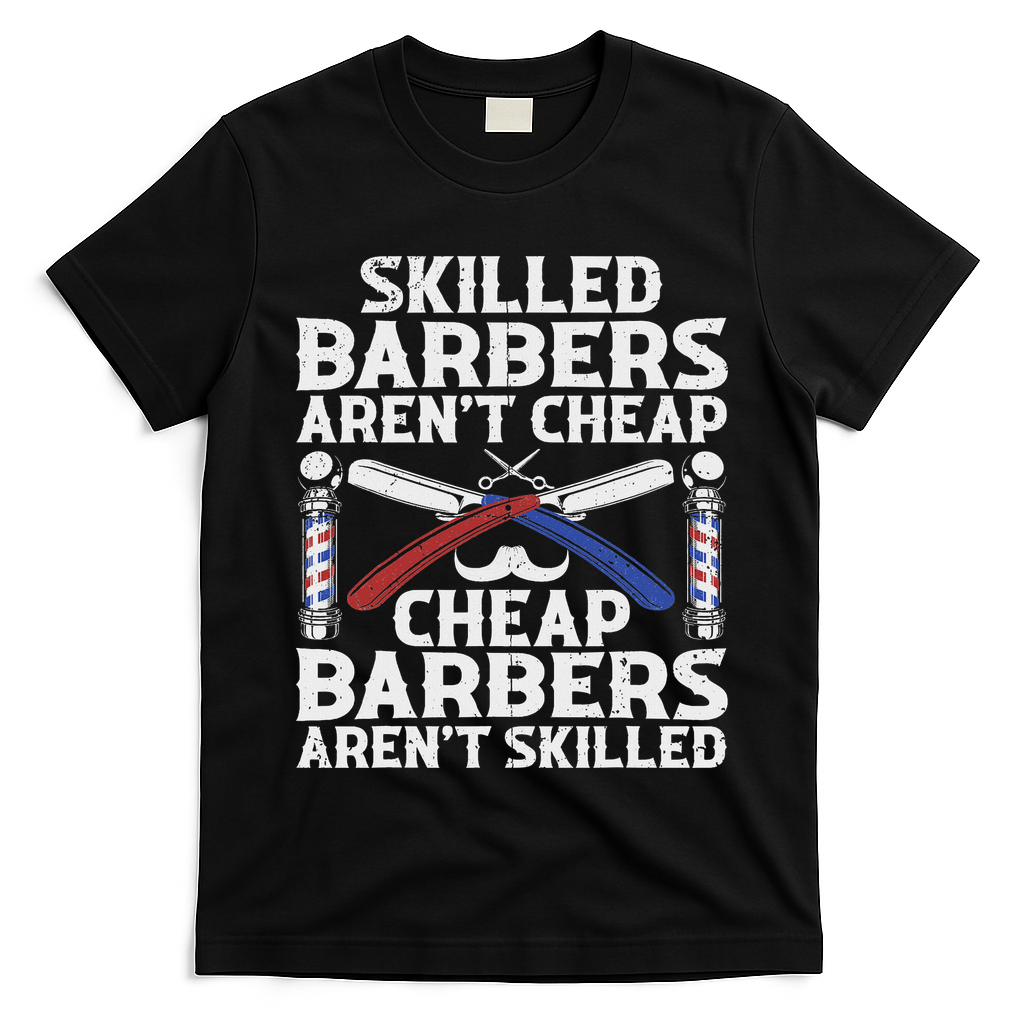 Cute Barber For Dad Hairstylist Barbershop Hair Stylist T-Shirt