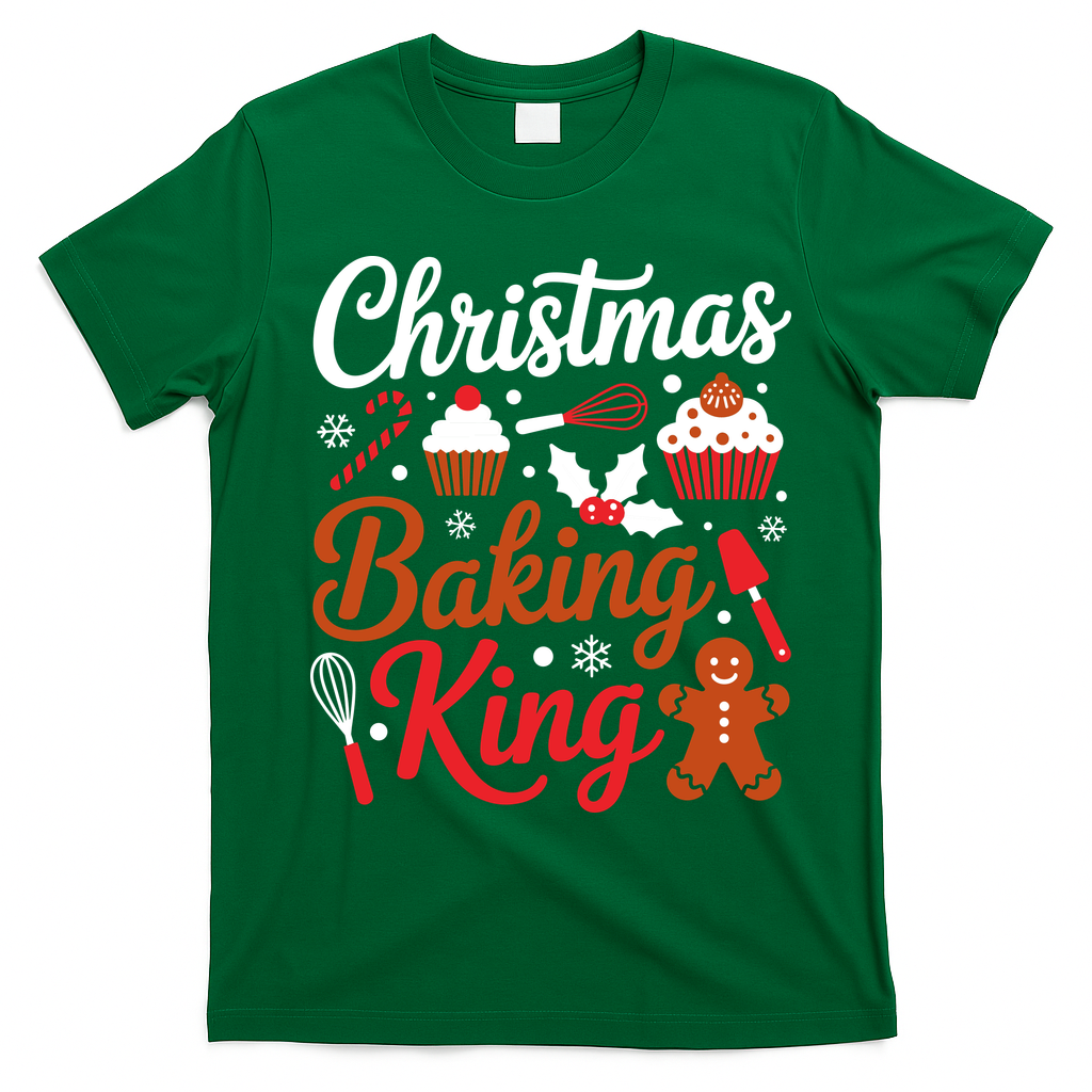 Christmas Baking King T-Shirt - Irish Green