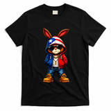 Cool Bunny Puerto Rican Flag Vibes Boricua  T-Shirt