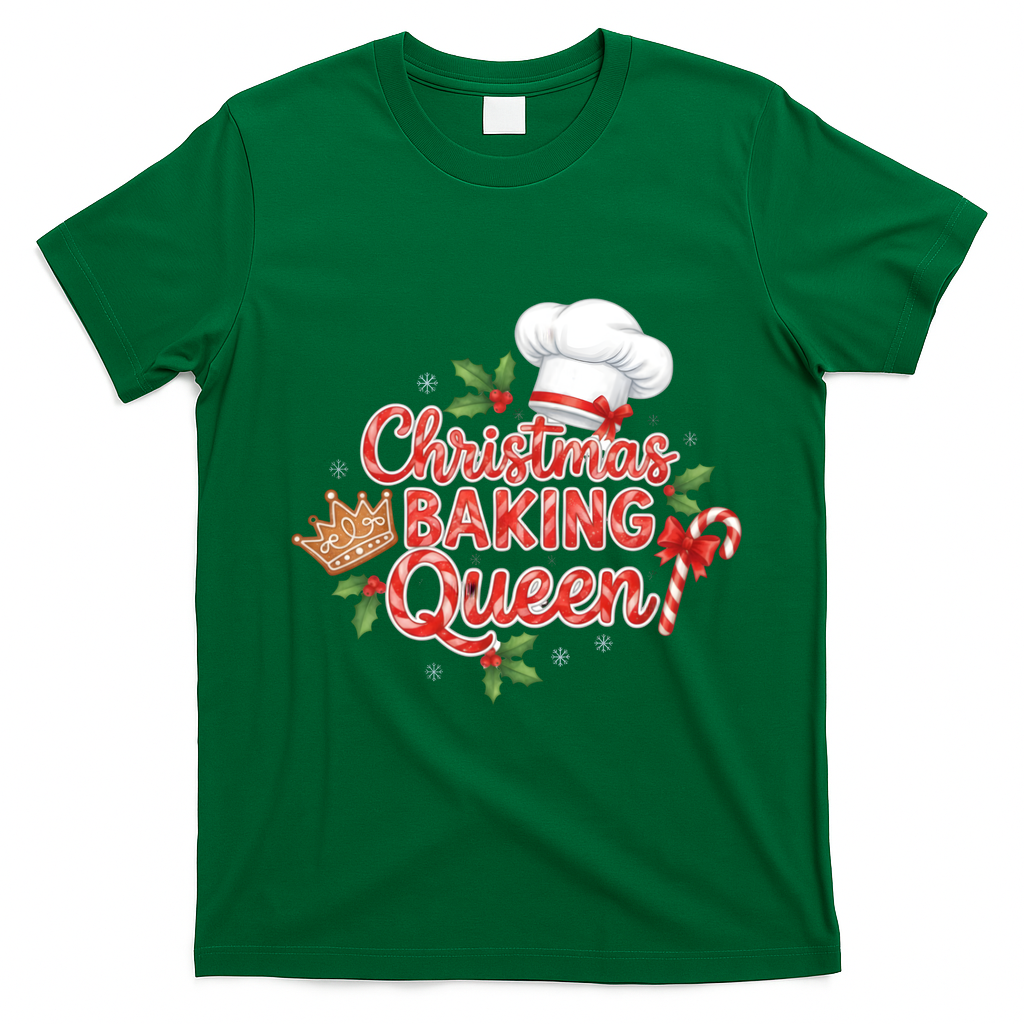 Christmas Baking Queen T-Shirt - Irish Green