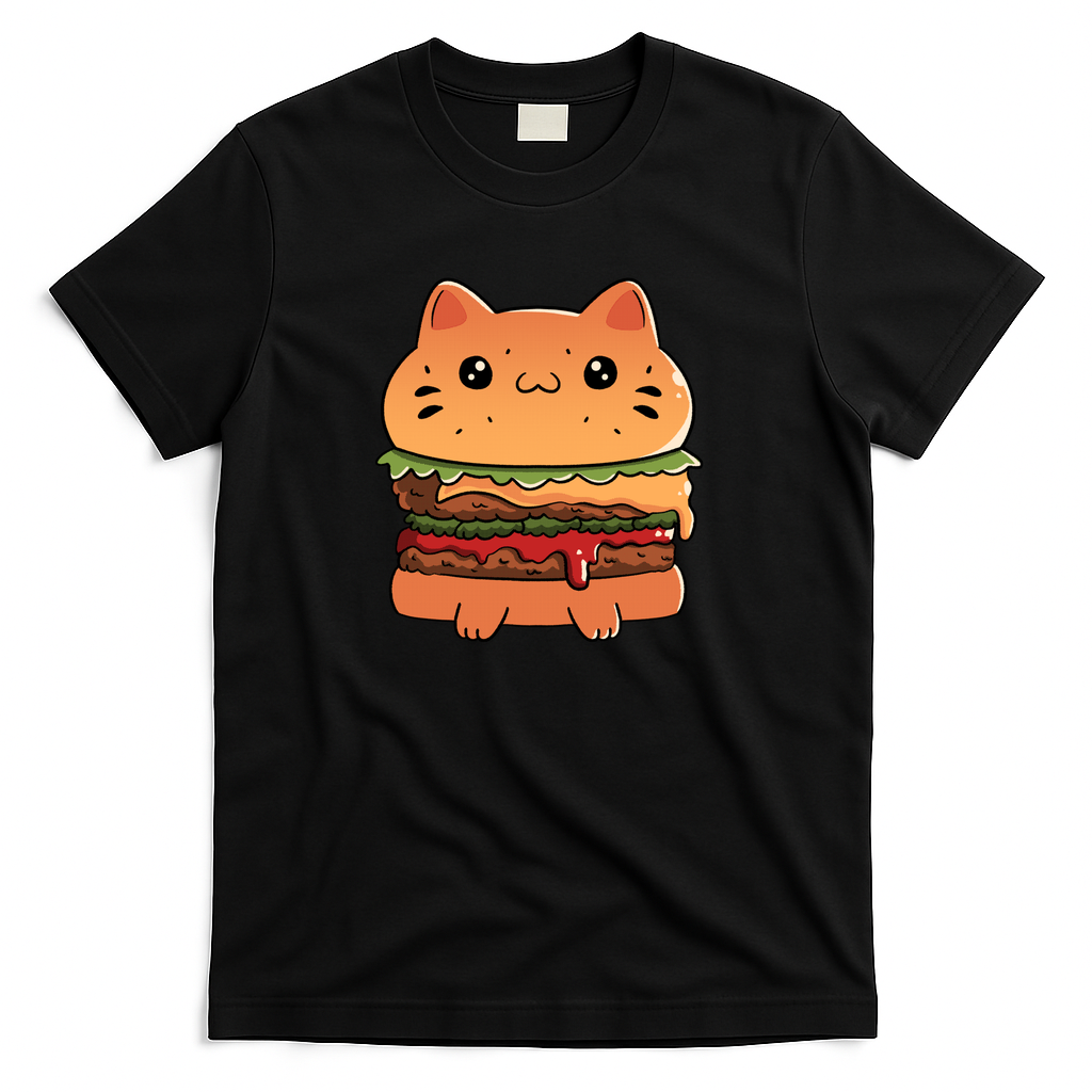 Cat Burger Red by Tobe Fonseca - Black