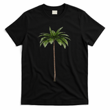 Cool Beach Summer Vacation Tropical Palm Tree T-Shirt - Black