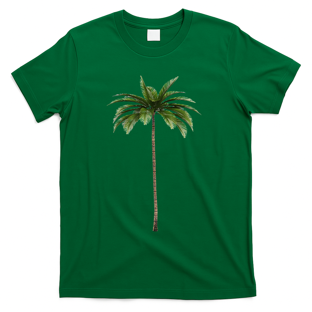 Cool Beach Summer Vacation Tropical Palm Tree T-Shirt - Green