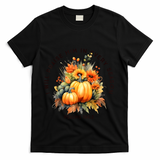 Christian Bible Verse I Praise Him In Every Fall Season T-Shirt - Black
