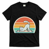 Coffee Cats And Yoga Mats Meditation Women T-Shirt