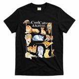 Cool Cats And Kittens Tiger Lion Leopard Felines T-Shirt