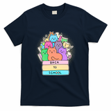 Cute Colorful Back to School Book Cats T-Shirt