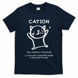 Cation Definition Ion Paws-itive Charge T-Shirt