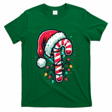 Candy Cane Christmas Sweet Candy Light T-Shirt - Irish Green