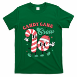 Christmas Candy Cane Crew Cute Matching Family T-Shirt - Irish Green