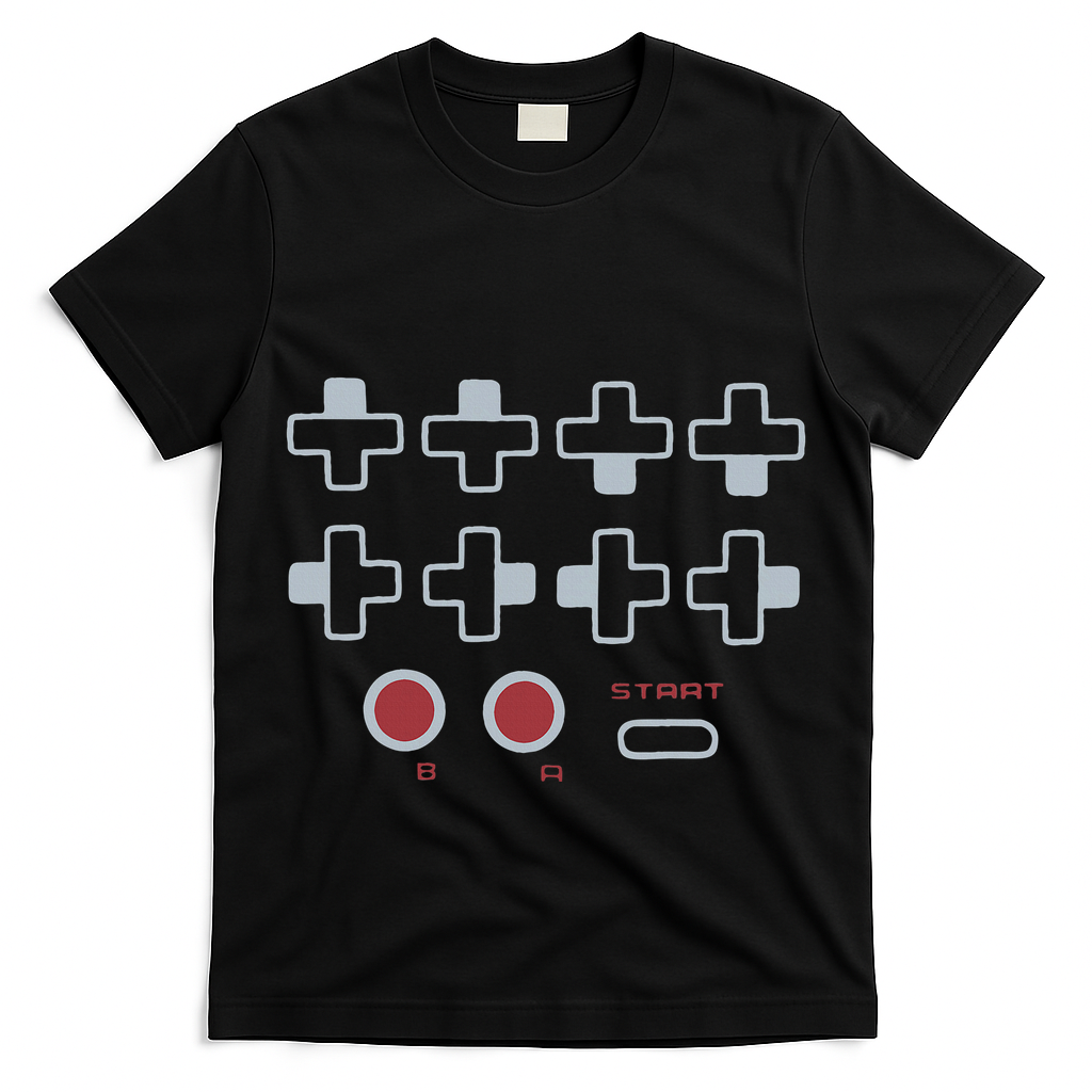 Cheat Code Contra Password Retro Game Gamer Gaming T-Shirt