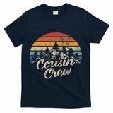 Cousin Crew Camping Outdoor Sunset Summer Camp T-Shirt - Navy