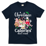 Christmas Calories DonT Count T-Shirt - Navy Blue