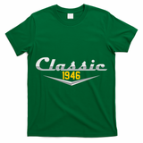 Classic Car Emblem 1946 80th Birthday T-Shirt