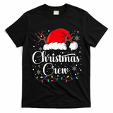 Christmas Crew Family Group Matching Christmas Pajama Party T-Shirt - Black