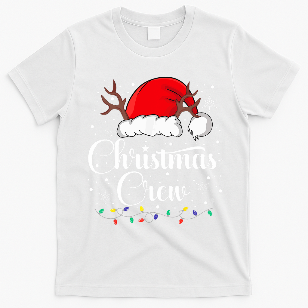 Christmas Crew Family Group Matching Christmas Pajama Party T-Shirt - White