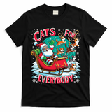 Christmas Cats For Everybody Funny Santa T-Shirt