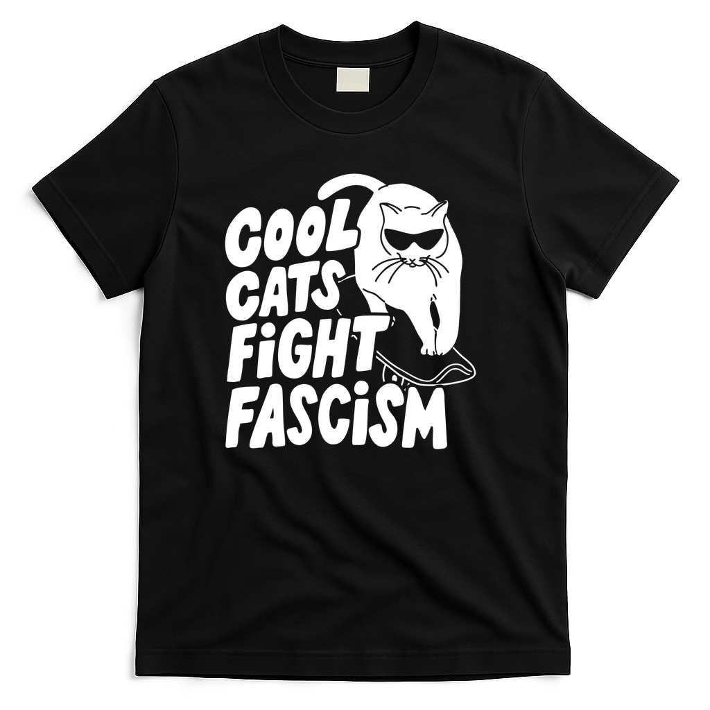 Cool Cats Fight Fascism - Black
