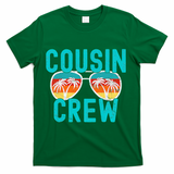 Cousin Crew Family Vacation Summer Vacation Beach Sunglasses T-Shirt - Green