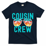 Cousin Crew Family Vacation Summer Vacation Beach Sunglasses T-Shirt - Navy