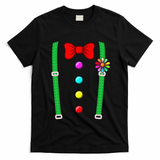 Clown Costume Funny Circus Halloween Costumes T-Shirt - Black