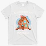Cute Christmas Gingerbread House Project Manager T-Shirt - White
