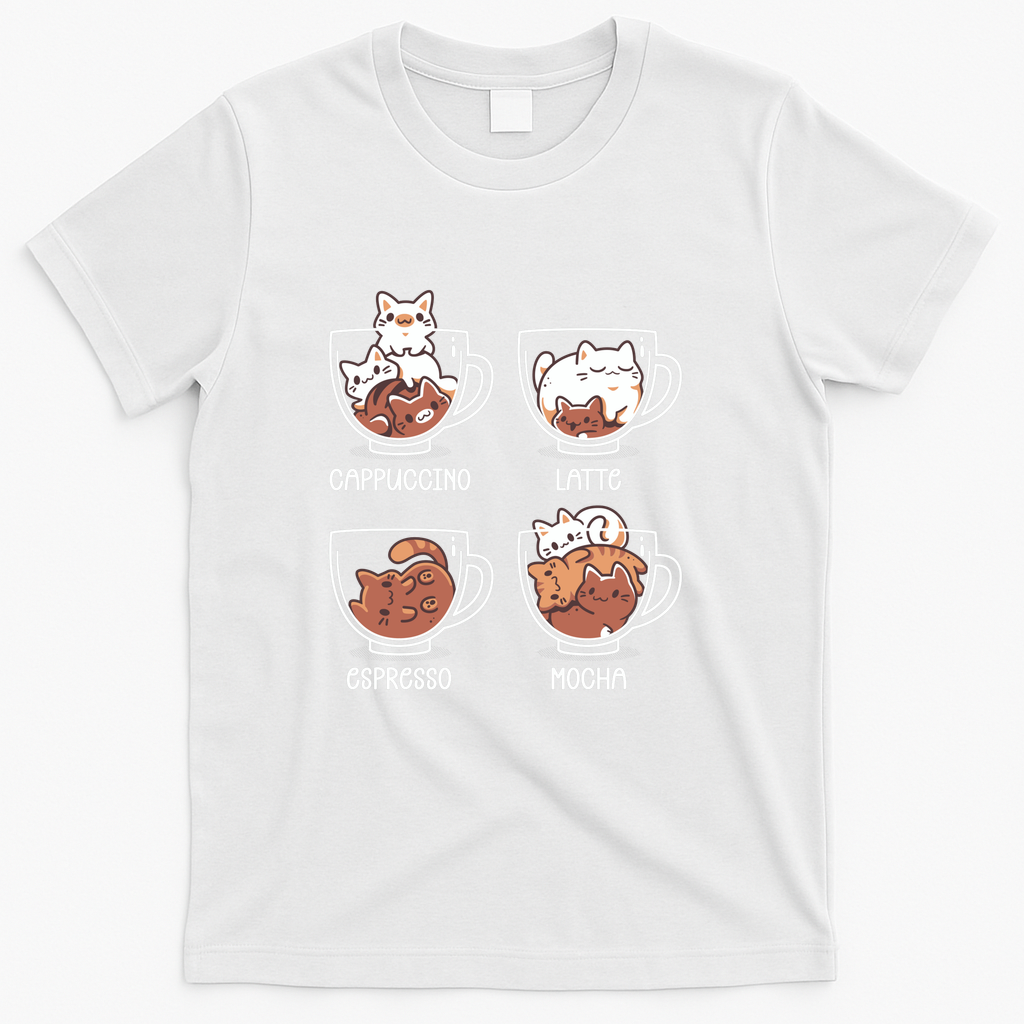 Cat Coffee Guide - Cute Kittens - White